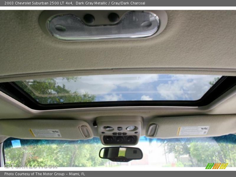 Dark Gray Metallic / Gray/Dark Charcoal 2003 Chevrolet Suburban 2500 LT 4x4