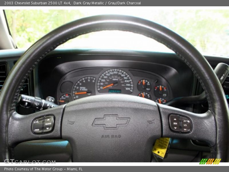 Dark Gray Metallic / Gray/Dark Charcoal 2003 Chevrolet Suburban 2500 LT 4x4