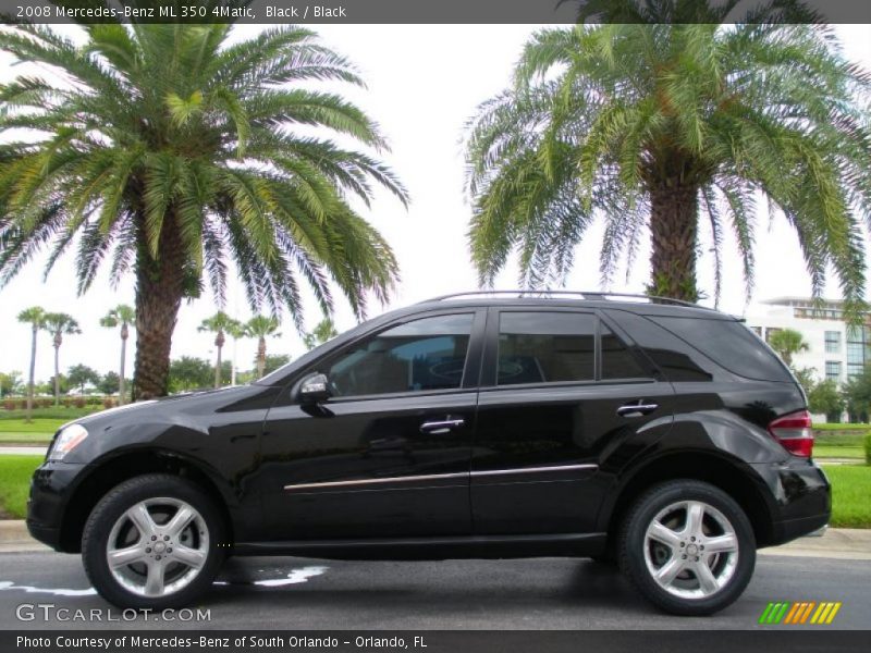 Black / Black 2008 Mercedes-Benz ML 350 4Matic