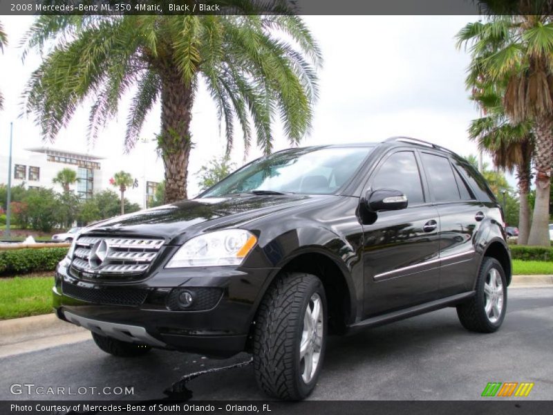 Black / Black 2008 Mercedes-Benz ML 350 4Matic