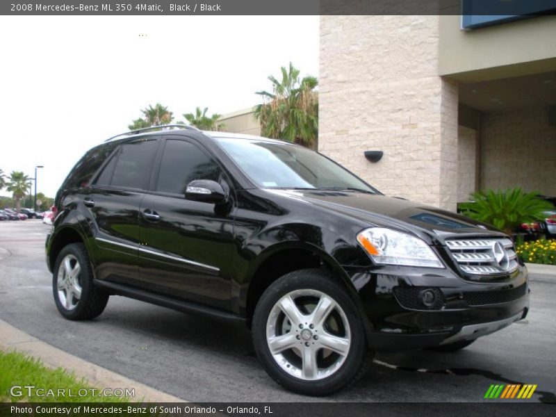 Black / Black 2008 Mercedes-Benz ML 350 4Matic