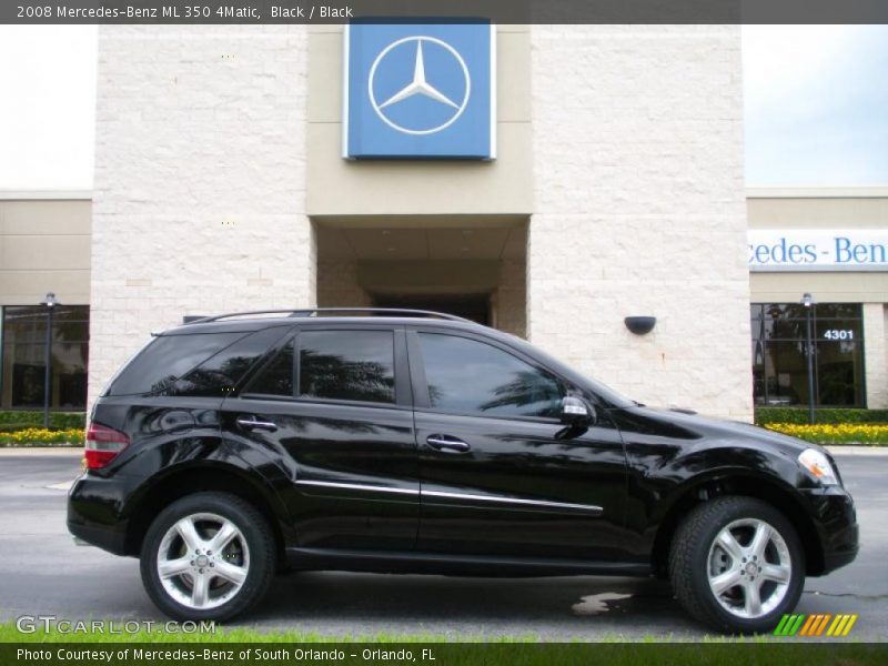 Black / Black 2008 Mercedes-Benz ML 350 4Matic