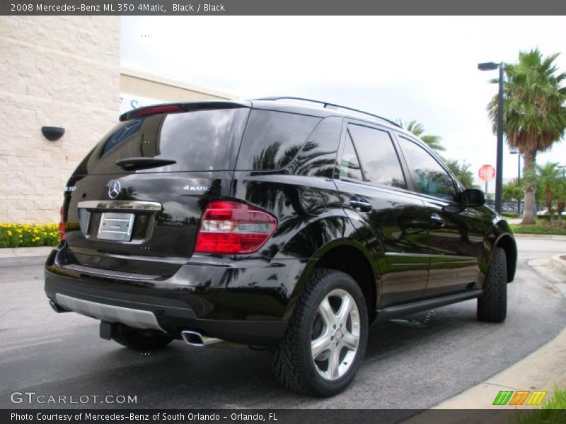 Black / Black 2008 Mercedes-Benz ML 350 4Matic