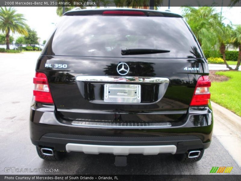 Black / Black 2008 Mercedes-Benz ML 350 4Matic