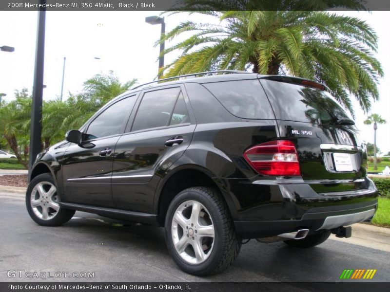 Black / Black 2008 Mercedes-Benz ML 350 4Matic
