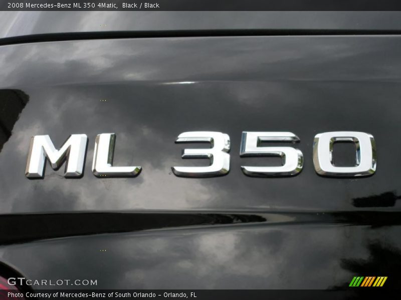 Black / Black 2008 Mercedes-Benz ML 350 4Matic