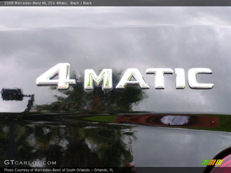 Black / Black 2008 Mercedes-Benz ML 350 4Matic