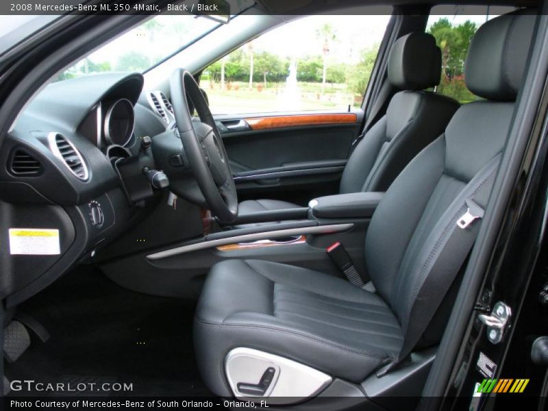 Black / Black 2008 Mercedes-Benz ML 350 4Matic