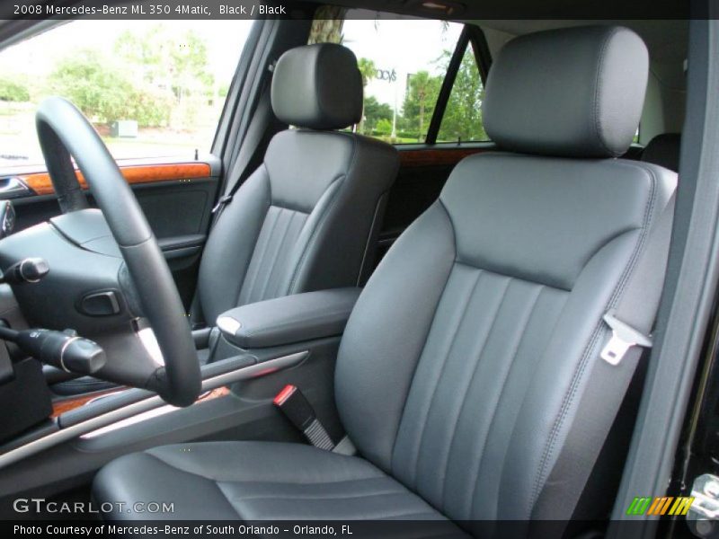 Black / Black 2008 Mercedes-Benz ML 350 4Matic