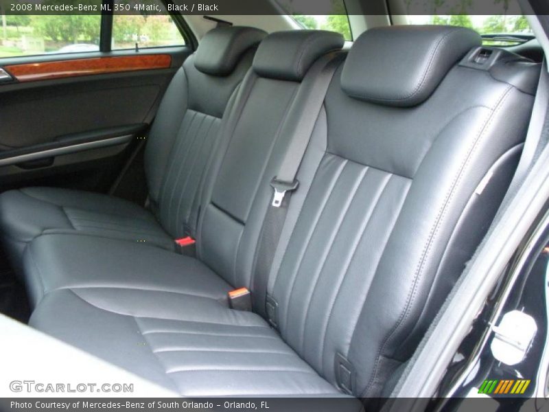 Black / Black 2008 Mercedes-Benz ML 350 4Matic