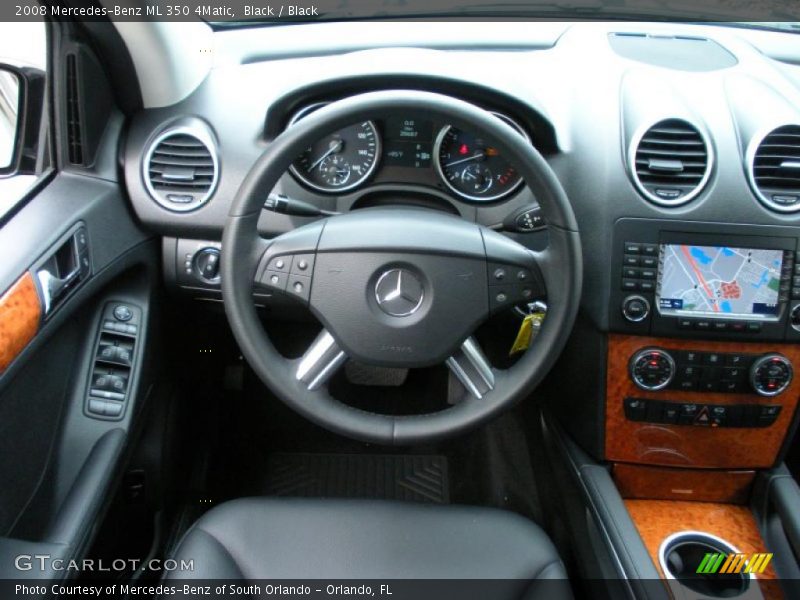 Black / Black 2008 Mercedes-Benz ML 350 4Matic