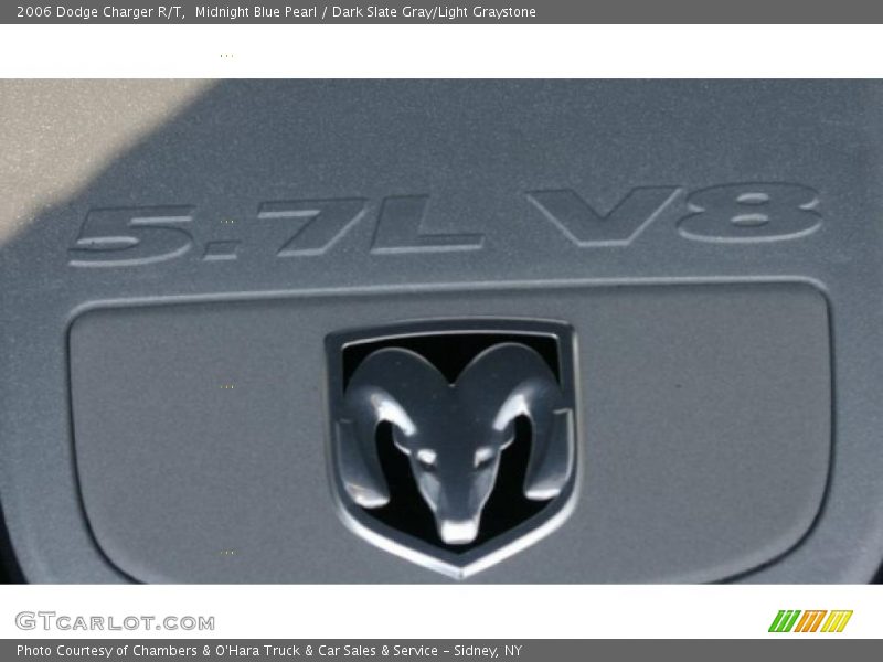 Midnight Blue Pearl / Dark Slate Gray/Light Graystone 2006 Dodge Charger R/T