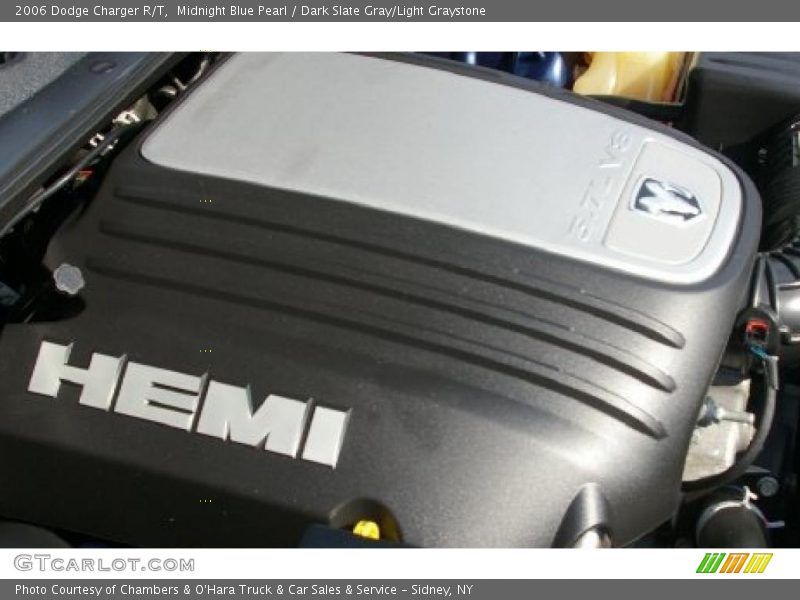Midnight Blue Pearl / Dark Slate Gray/Light Graystone 2006 Dodge Charger R/T