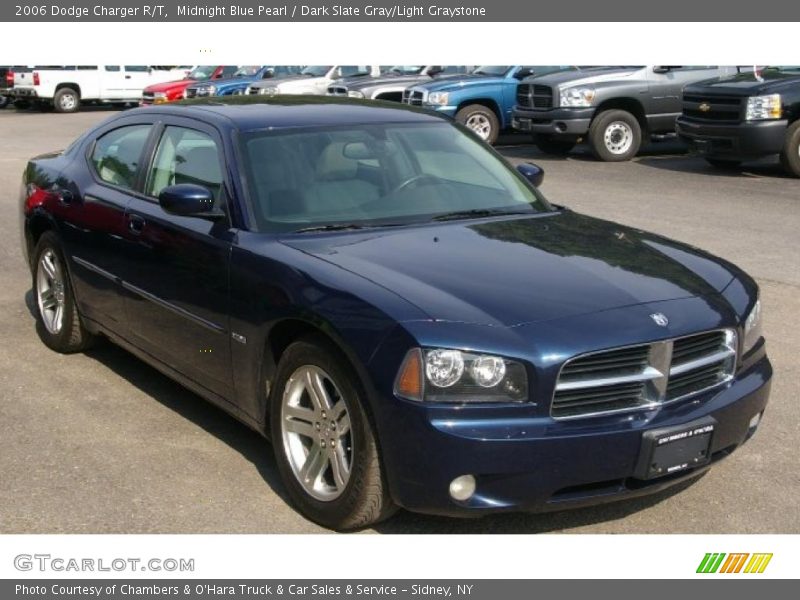 Midnight Blue Pearl / Dark Slate Gray/Light Graystone 2006 Dodge Charger R/T