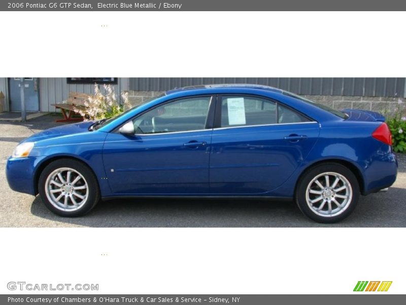 Electric Blue Metallic / Ebony 2006 Pontiac G6 GTP Sedan