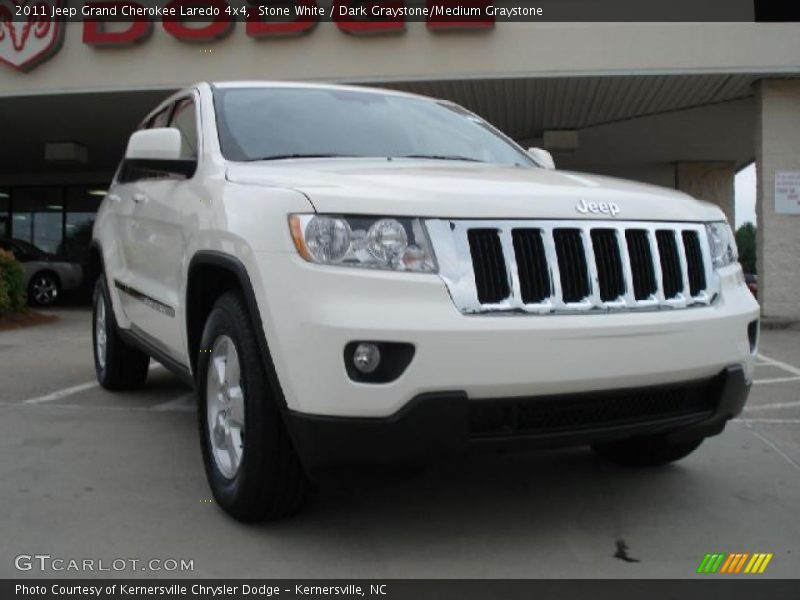 Stone White / Dark Graystone/Medium Graystone 2011 Jeep Grand Cherokee Laredo 4x4