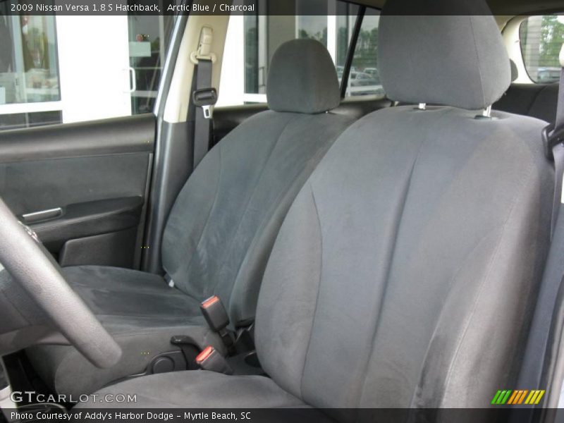 Arctic Blue / Charcoal 2009 Nissan Versa 1.8 S Hatchback