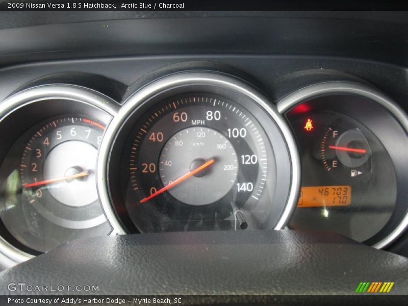 Arctic Blue / Charcoal 2009 Nissan Versa 1.8 S Hatchback