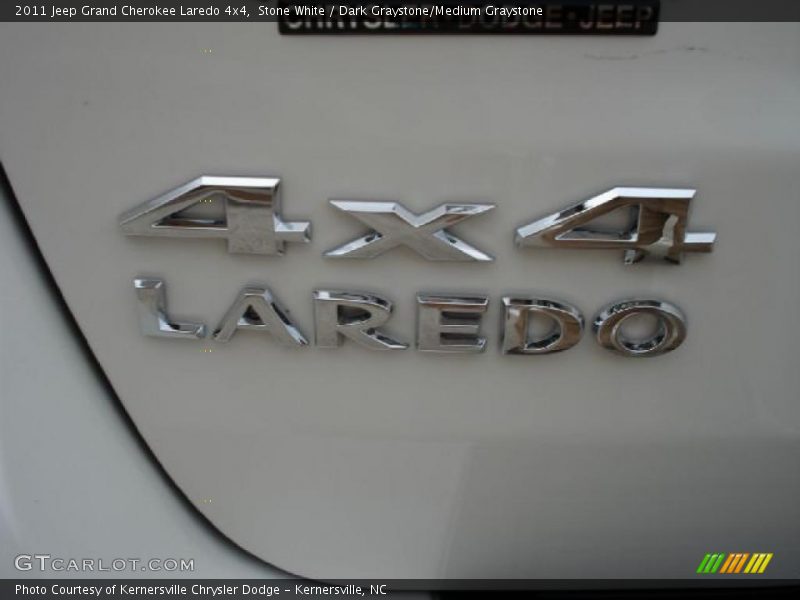 Stone White / Dark Graystone/Medium Graystone 2011 Jeep Grand Cherokee Laredo 4x4