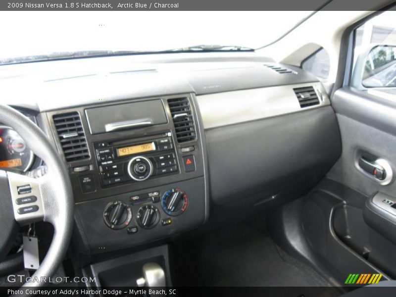 Arctic Blue / Charcoal 2009 Nissan Versa 1.8 S Hatchback