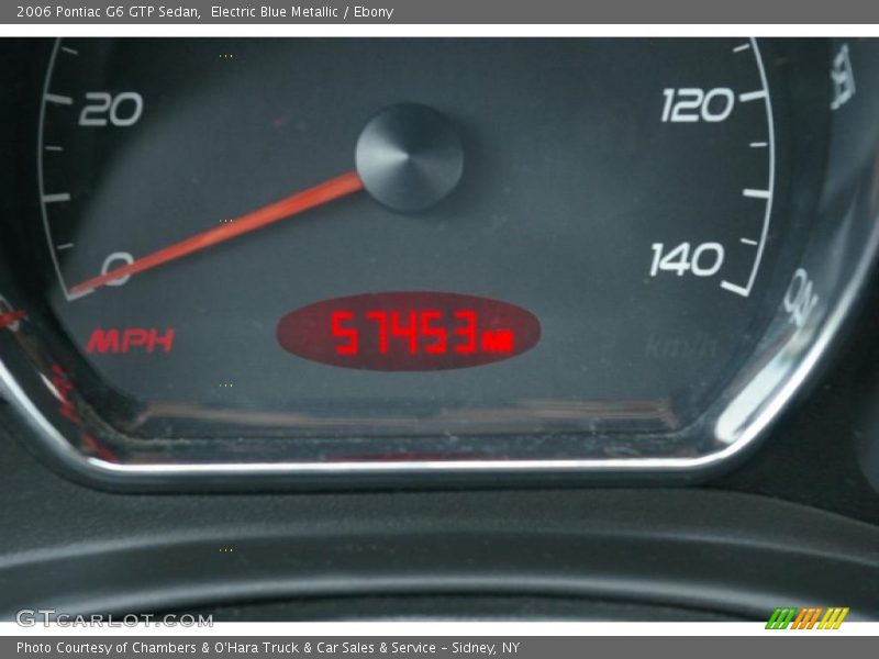 Electric Blue Metallic / Ebony 2006 Pontiac G6 GTP Sedan