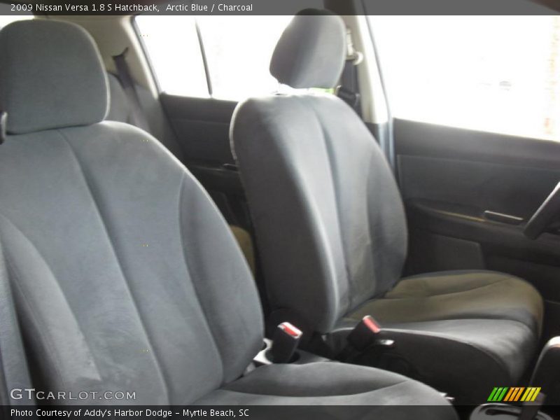 Arctic Blue / Charcoal 2009 Nissan Versa 1.8 S Hatchback