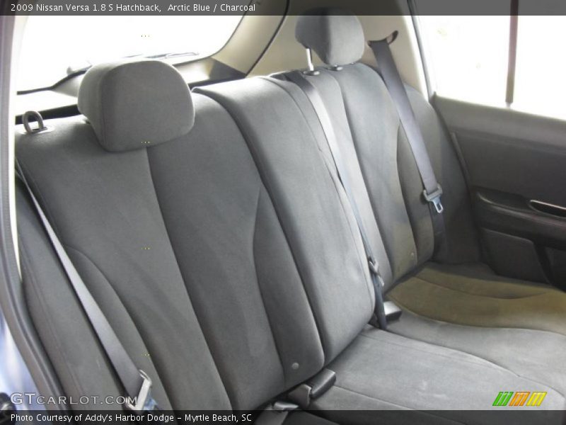 Arctic Blue / Charcoal 2009 Nissan Versa 1.8 S Hatchback