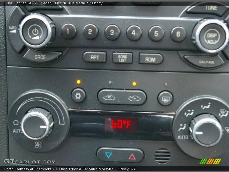 Electric Blue Metallic / Ebony 2006 Pontiac G6 GTP Sedan