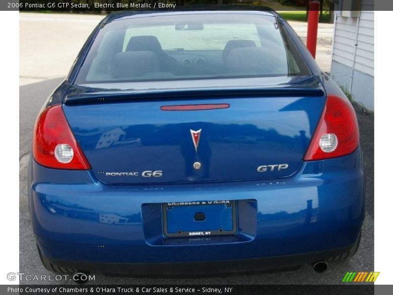 Electric Blue Metallic / Ebony 2006 Pontiac G6 GTP Sedan