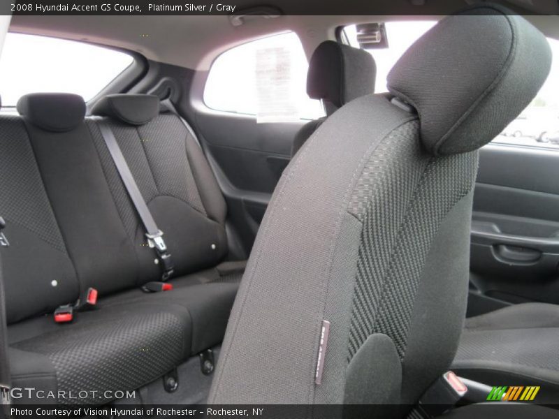 Platinum Silver / Gray 2008 Hyundai Accent GS Coupe