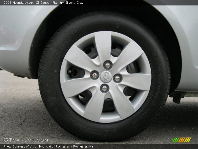 Platinum Silver / Gray 2008 Hyundai Accent GS Coupe