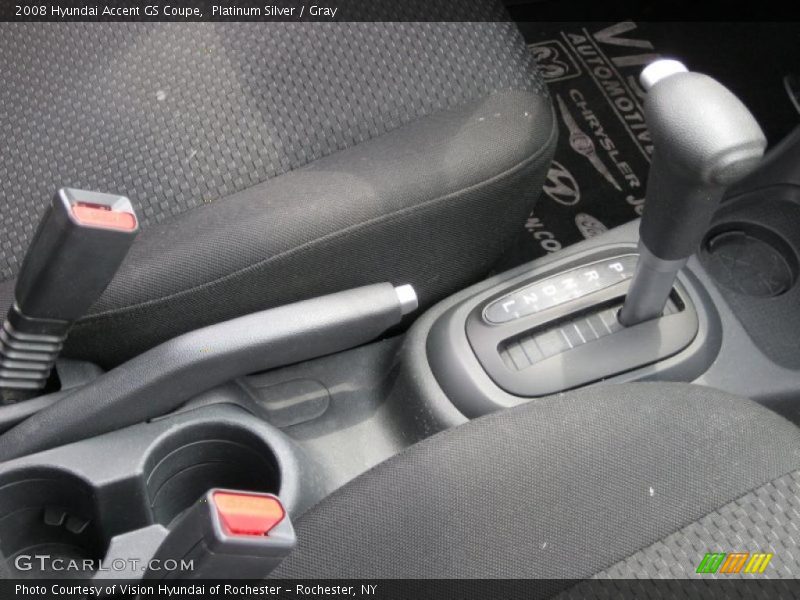 Platinum Silver / Gray 2008 Hyundai Accent GS Coupe
