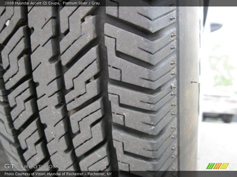 Platinum Silver / Gray 2008 Hyundai Accent GS Coupe