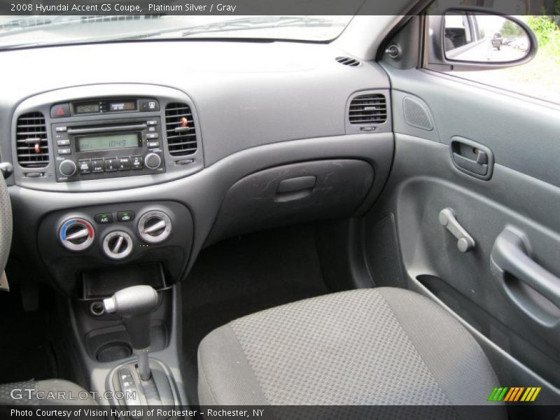 Platinum Silver / Gray 2008 Hyundai Accent GS Coupe