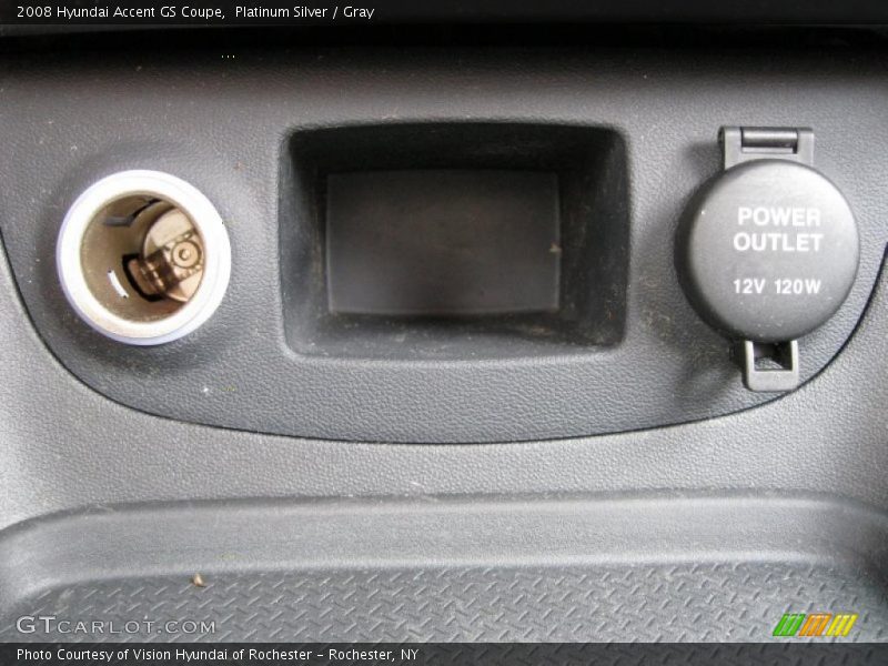 Platinum Silver / Gray 2008 Hyundai Accent GS Coupe