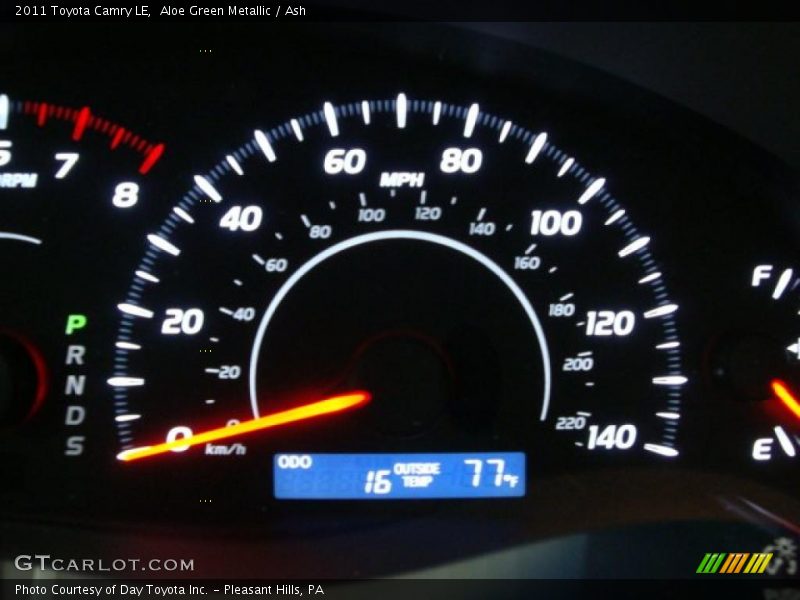 Aloe Green Metallic / Ash 2011 Toyota Camry LE