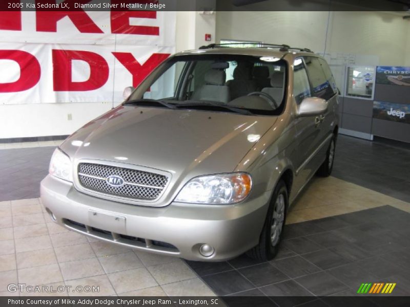Diamond Silver Metallic / Beige 2005 Kia Sedona LX