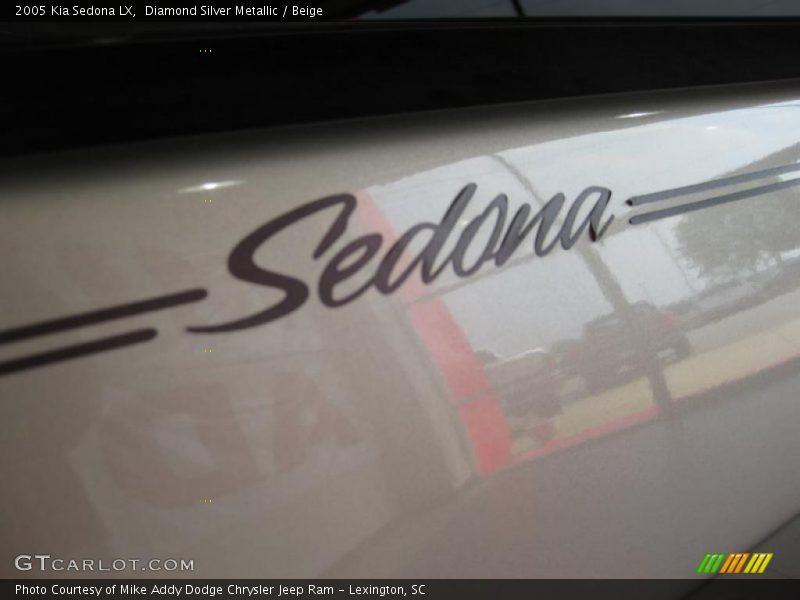 Diamond Silver Metallic / Beige 2005 Kia Sedona LX