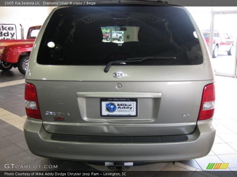 Diamond Silver Metallic / Beige 2005 Kia Sedona LX