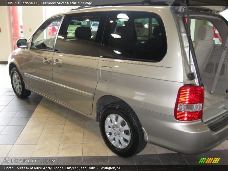 Diamond Silver Metallic / Beige 2005 Kia Sedona LX