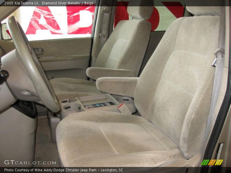 Diamond Silver Metallic / Beige 2005 Kia Sedona LX