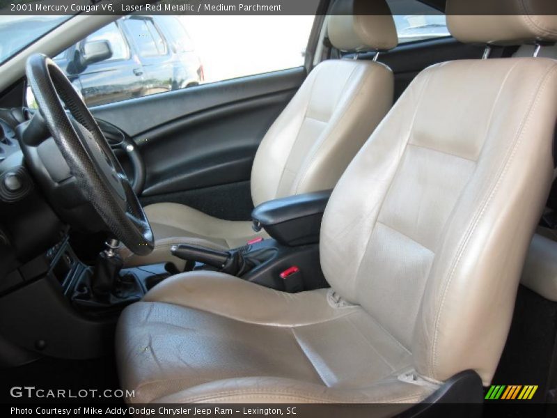 Laser Red Metallic / Medium Parchment 2001 Mercury Cougar V6