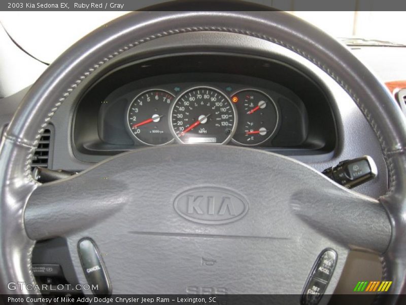 Ruby Red / Gray 2003 Kia Sedona EX