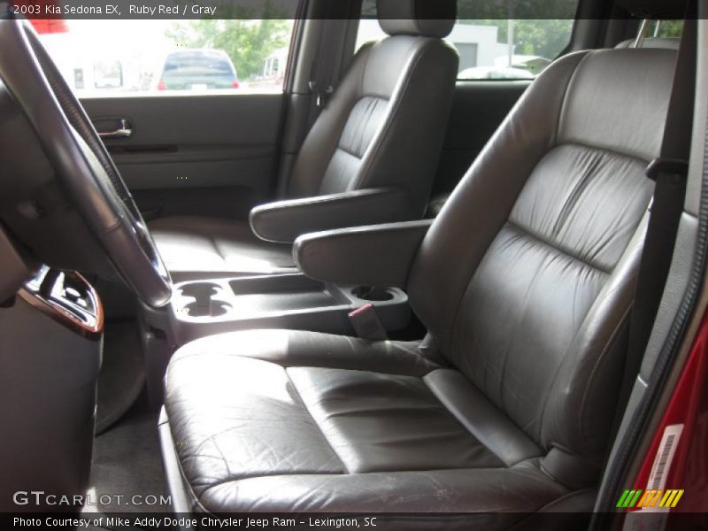 Ruby Red / Gray 2003 Kia Sedona EX
