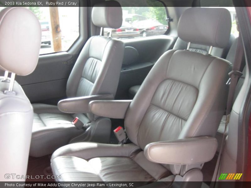 Ruby Red / Gray 2003 Kia Sedona EX