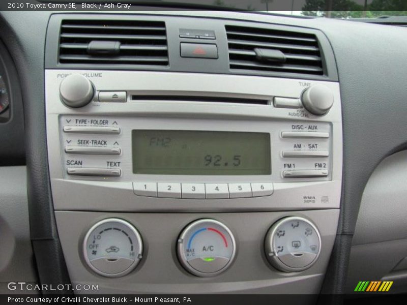 Black / Ash Gray 2010 Toyota Camry SE