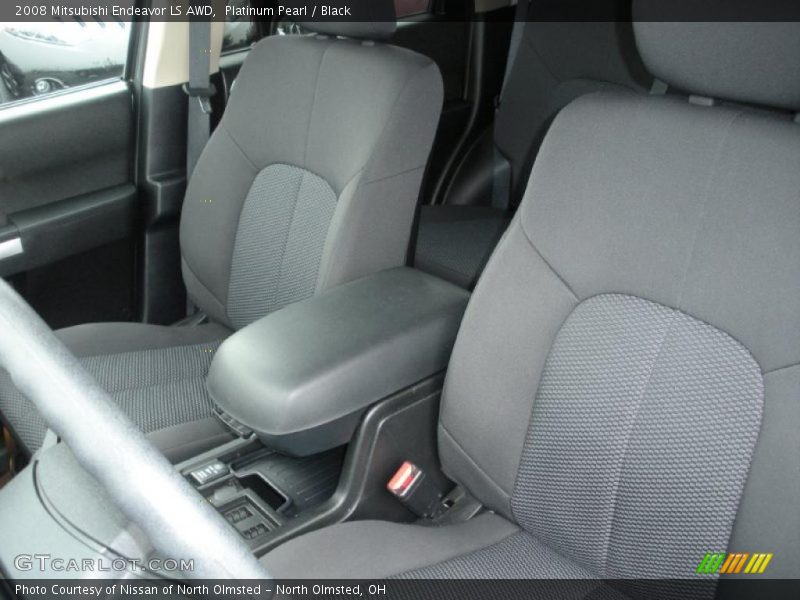Platinum Pearl / Black 2008 Mitsubishi Endeavor LS AWD