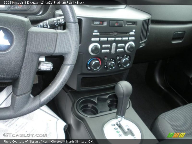 Platinum Pearl / Black 2008 Mitsubishi Endeavor LS AWD