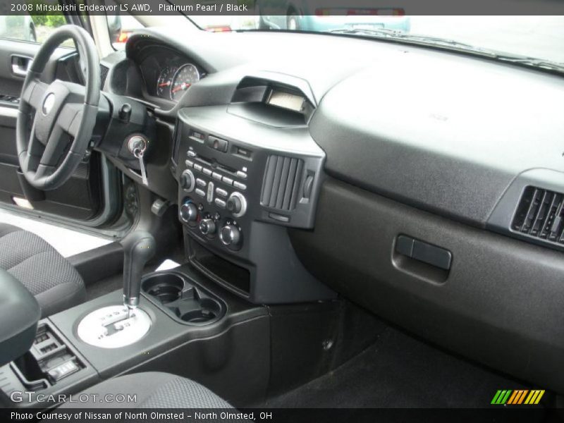 Platinum Pearl / Black 2008 Mitsubishi Endeavor LS AWD