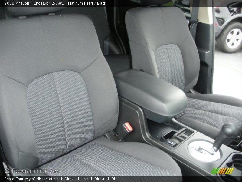 Platinum Pearl / Black 2008 Mitsubishi Endeavor LS AWD